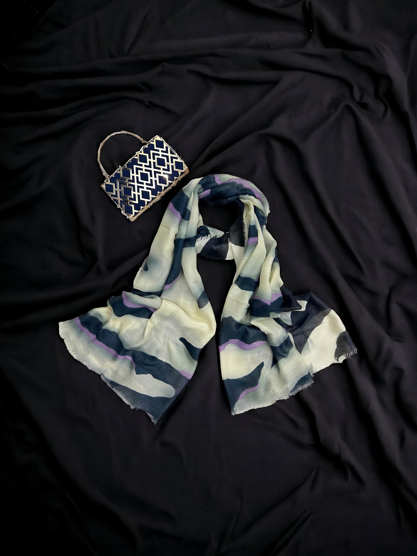 Lemon Ashes Printed Modal Hijab