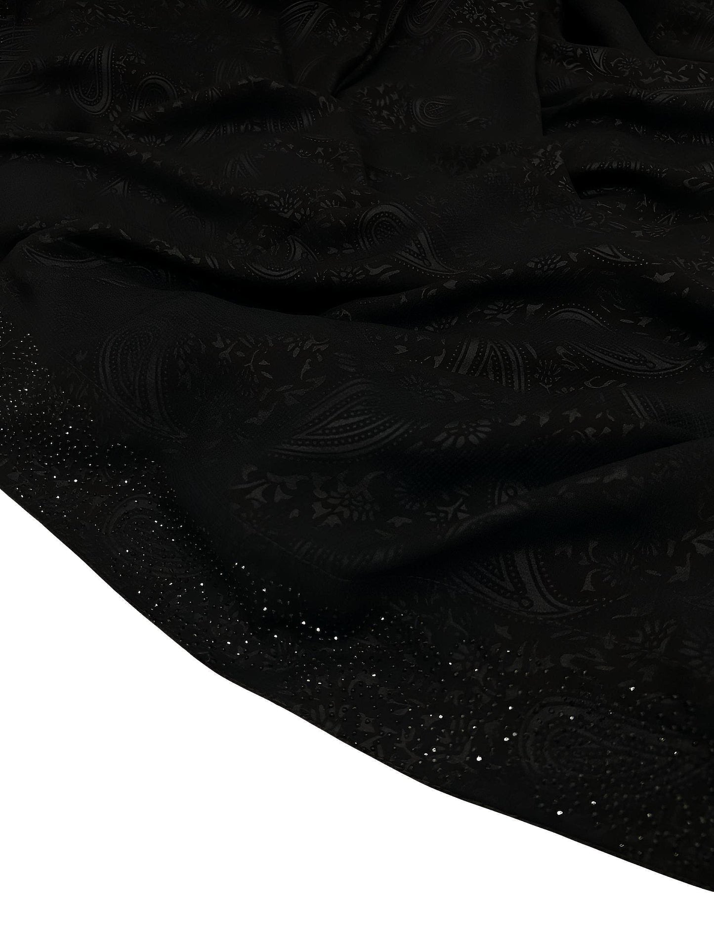 Self Printed Paisley Sparkle Shaal