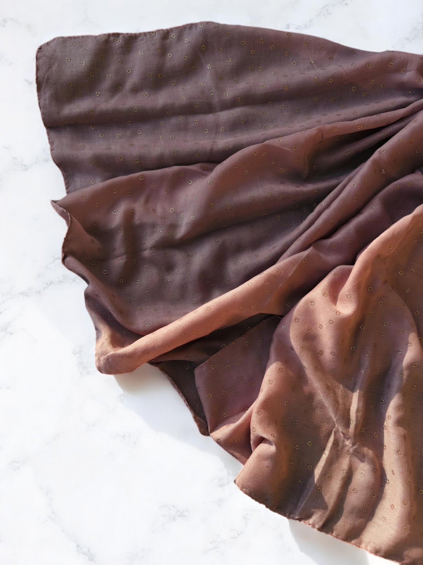 Dusky Pink Rose Sequence Hijab