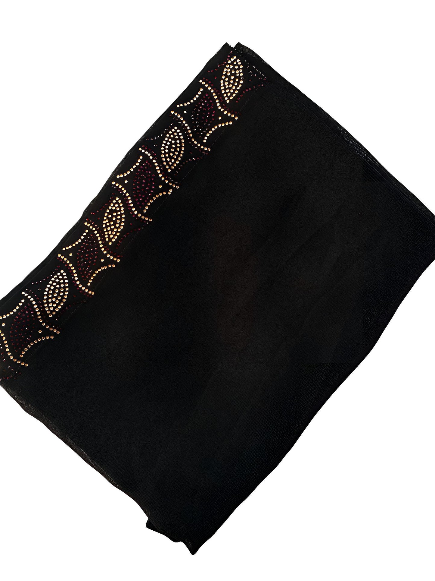 Black Curved Sparkle Shaal