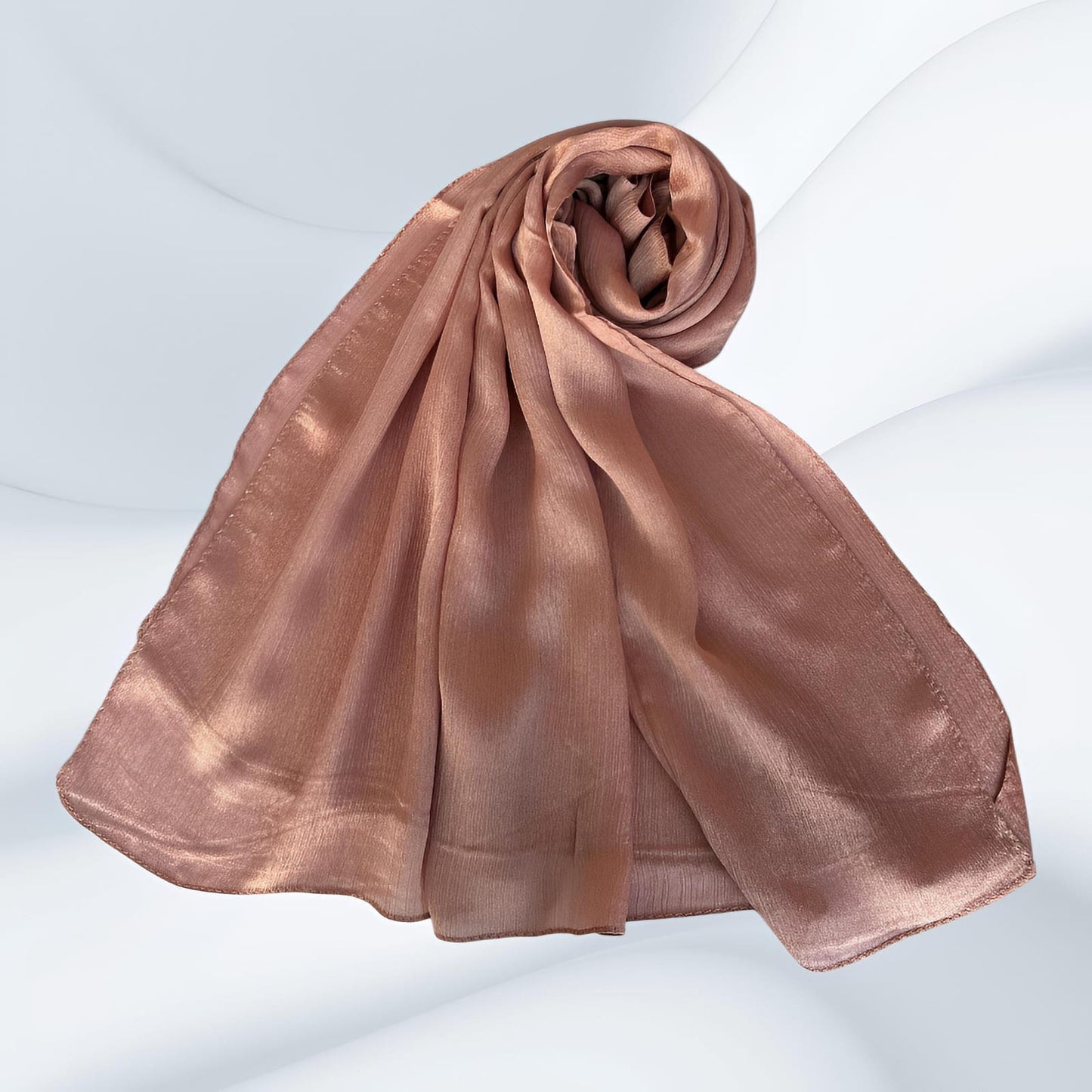 Blush Pink - Crinkle Silk Hijabs
