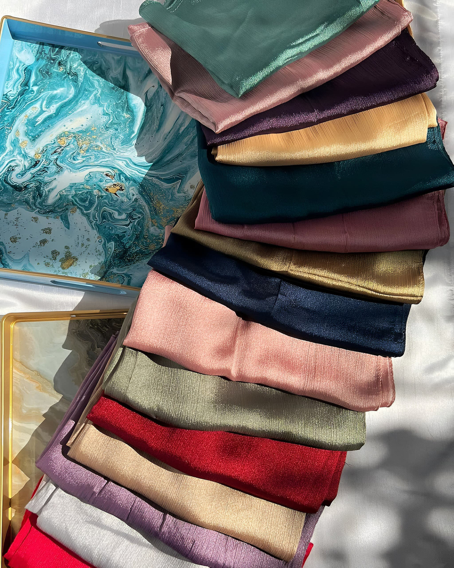 Crinkle Silk Hijab
