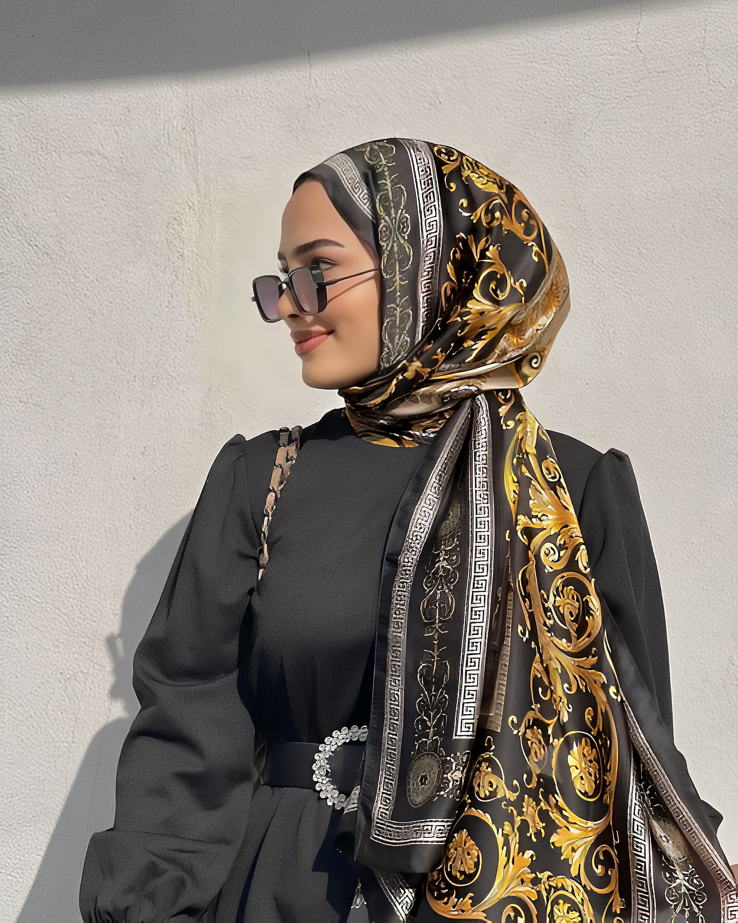 Satin Silk Hijabs Scarves