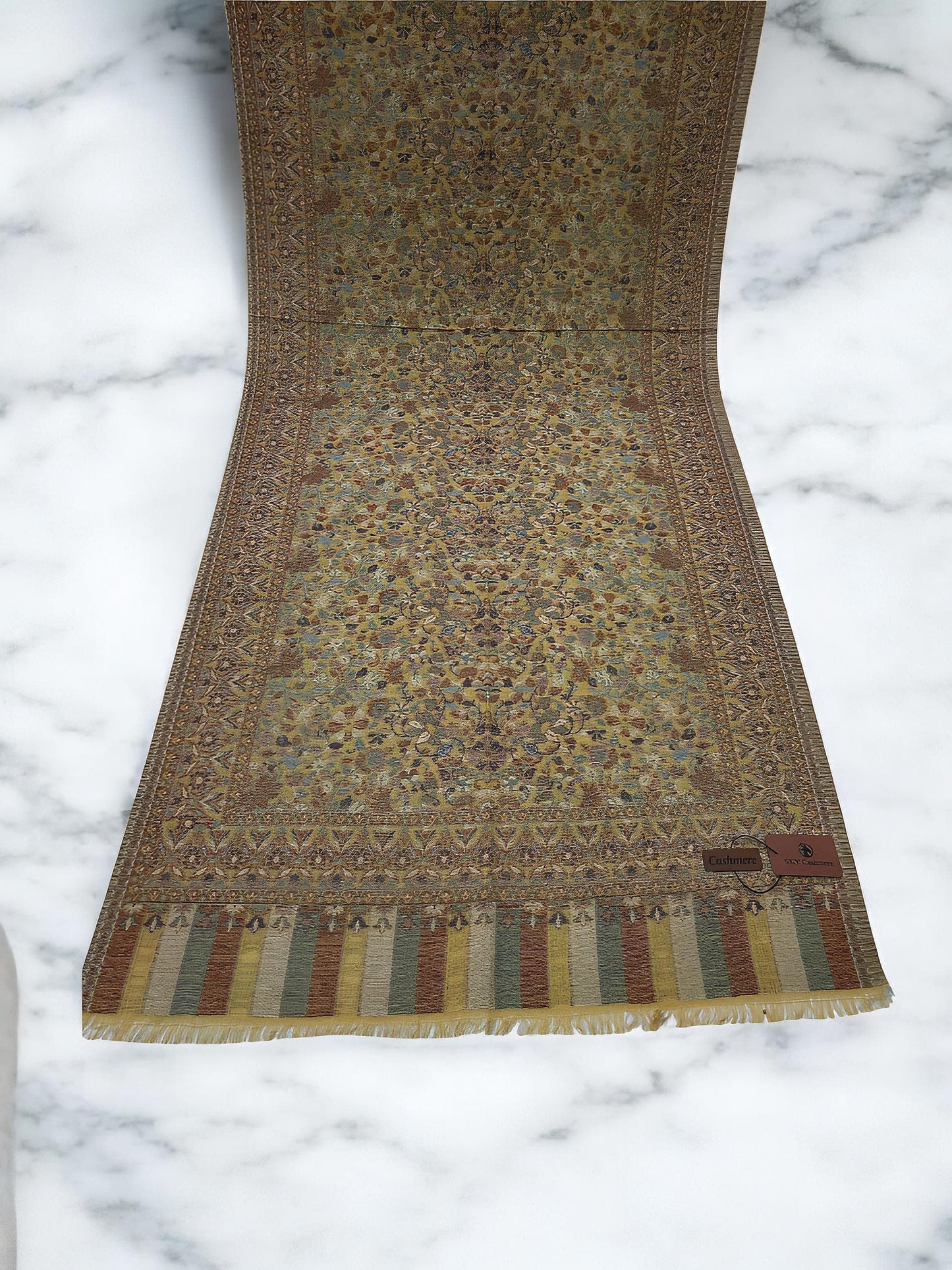 Daffodil Yellow Floral Kani Pashmina Hijab