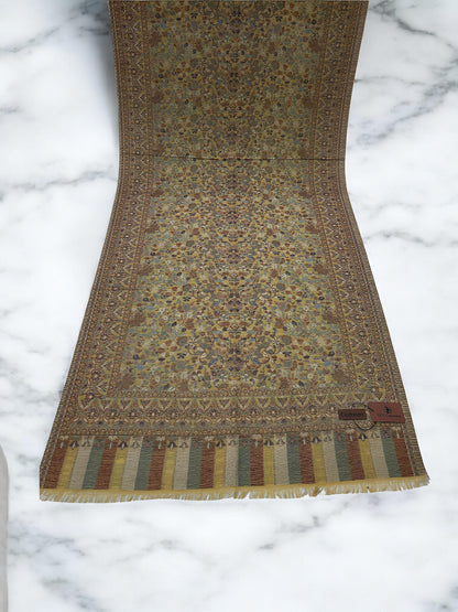 Daffodil Yellow Floral Kani Pashmina Hijab