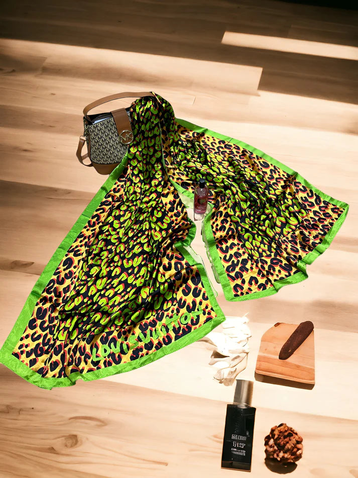 Large Satin Silk Scarf