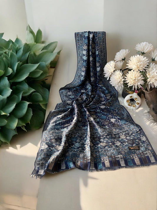 Kani Pashmina Hijab Shaal - Oceanic Blue