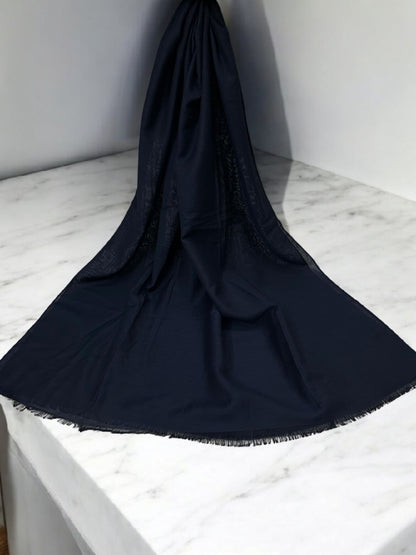 Midnight Blue - Solid Modal Hijab