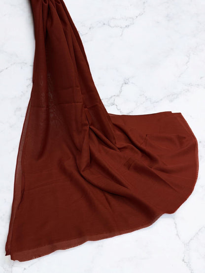 Red Brown - Solid Modal Hijab