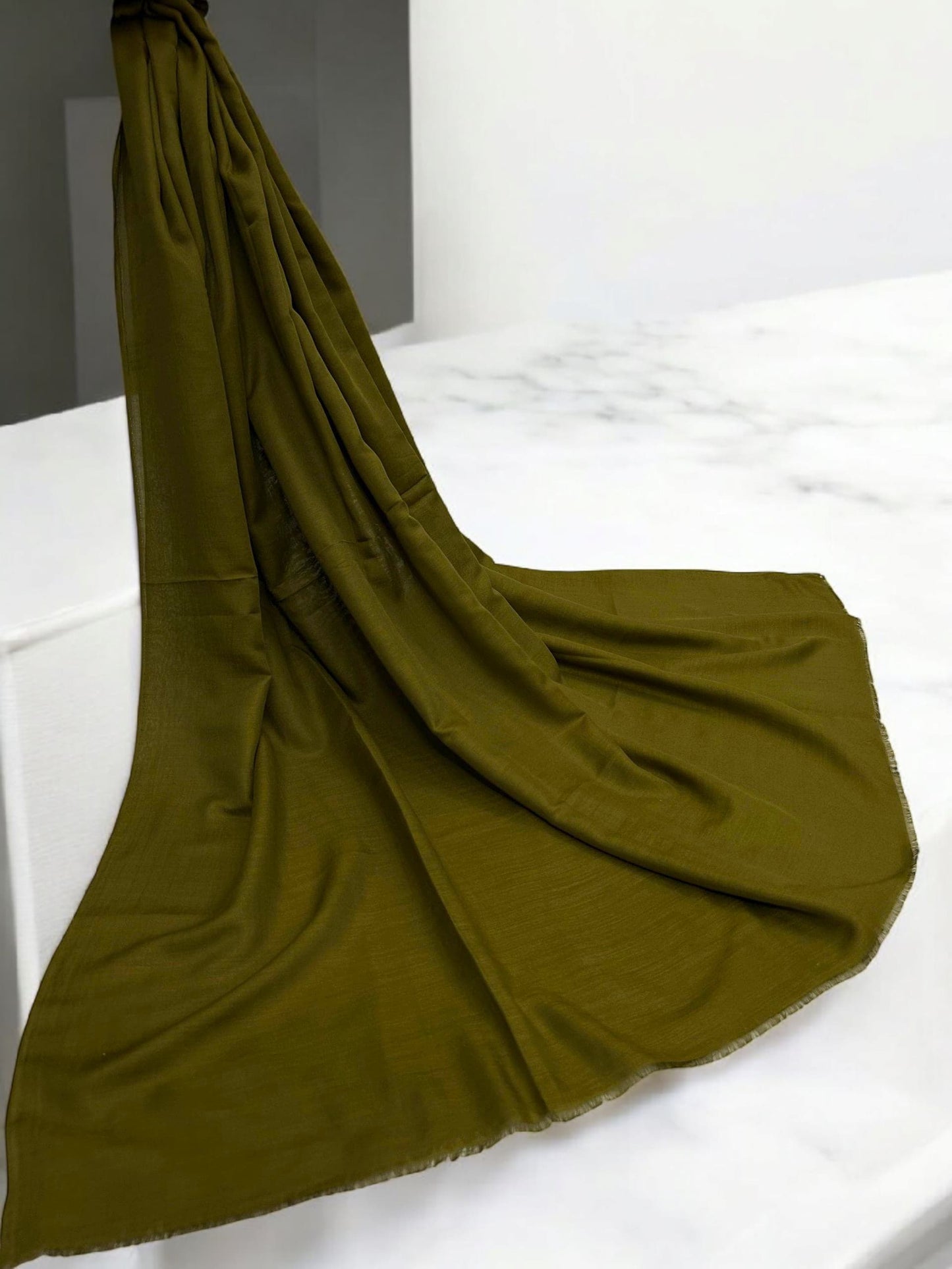 Olive Green - Solid Modal Hijab