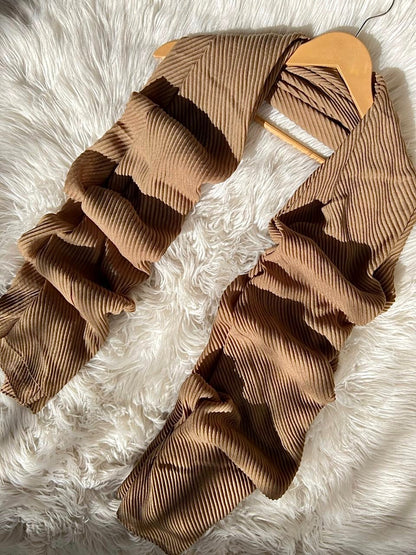 Light Brown - Crumpled Hijabs