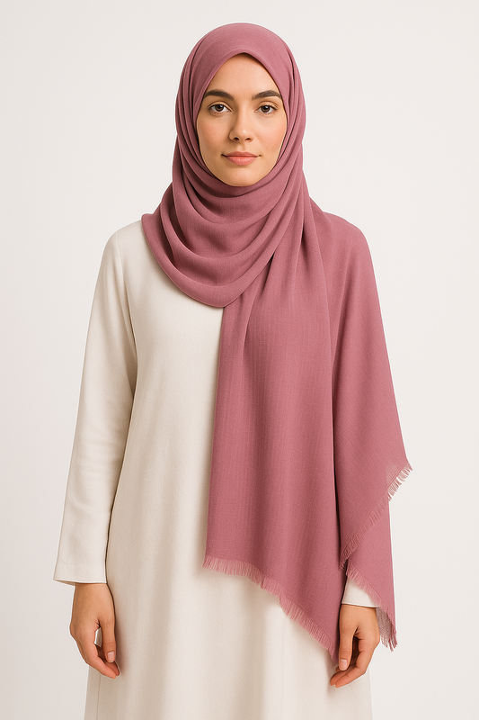 Opera Mauve - Extra Large Turkish Lawn Hijab