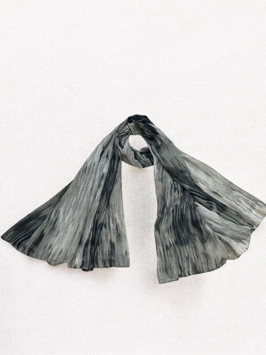 Black Grey Shaded Printed Modal Hijab