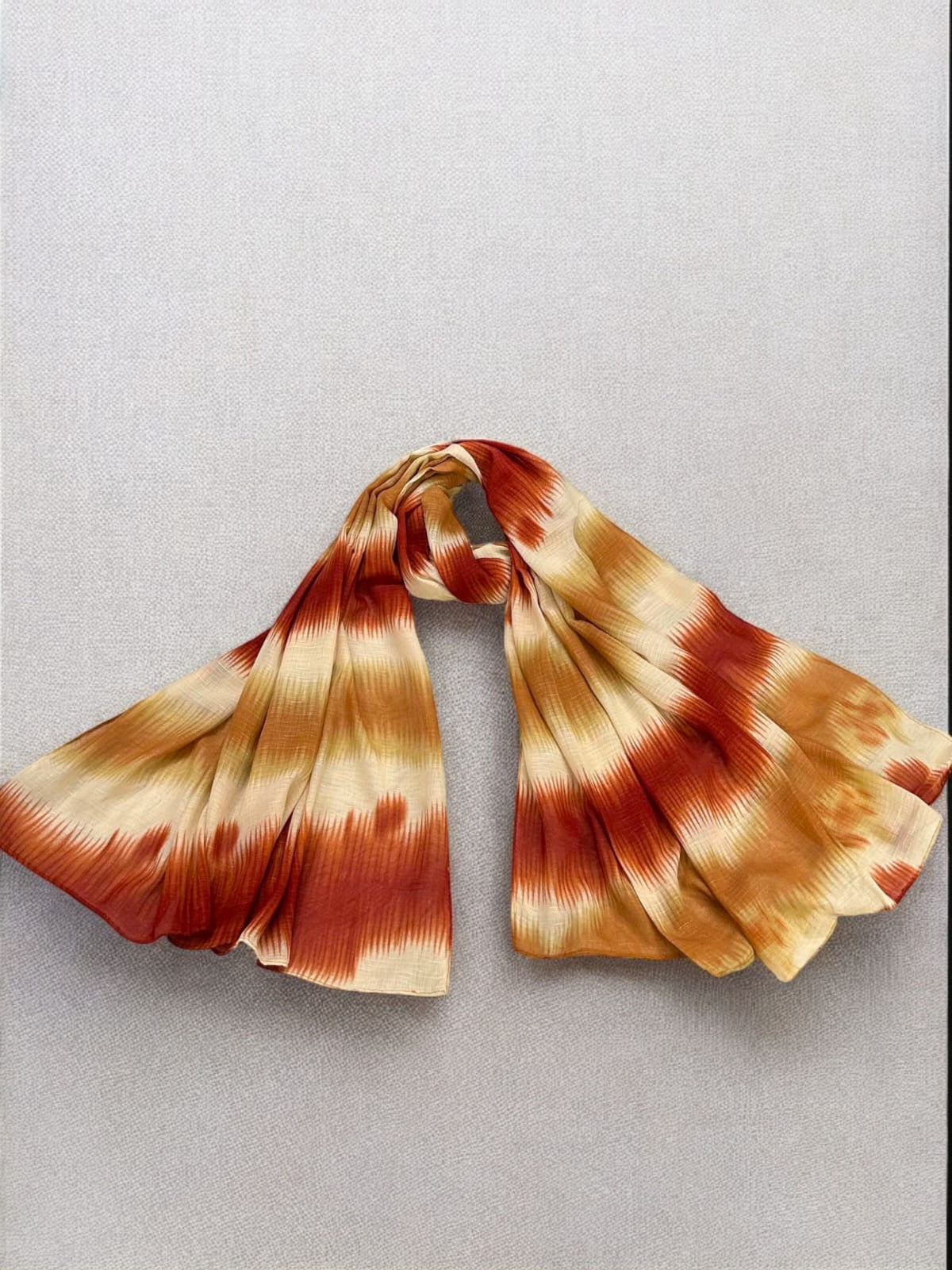 Caramel Rust Patterned Tie-Dye Printed Modal Hijab
