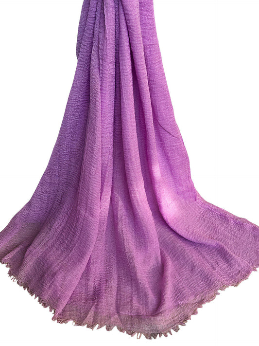 Violet Purple -  Crimp Lawn Hijab