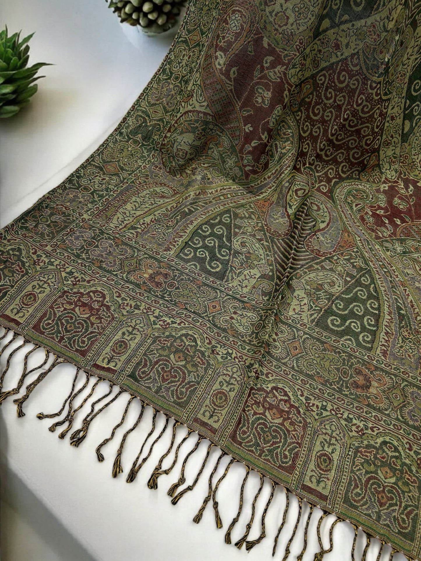 Mint Green Margarita Two-Tone Pashmina Hijab