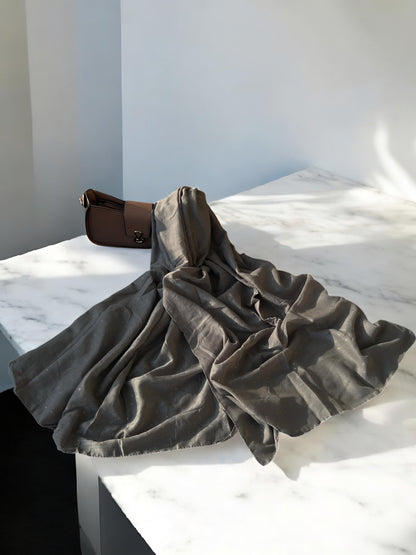 Iron Grey Rose Sequence Hijab