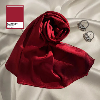 Crinkle Silk Hijabs