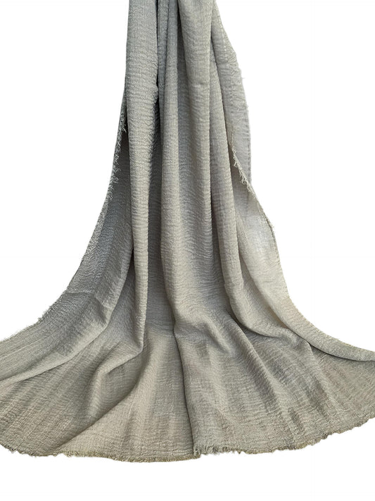 Silver Gray - Crimp Lawn Hijab