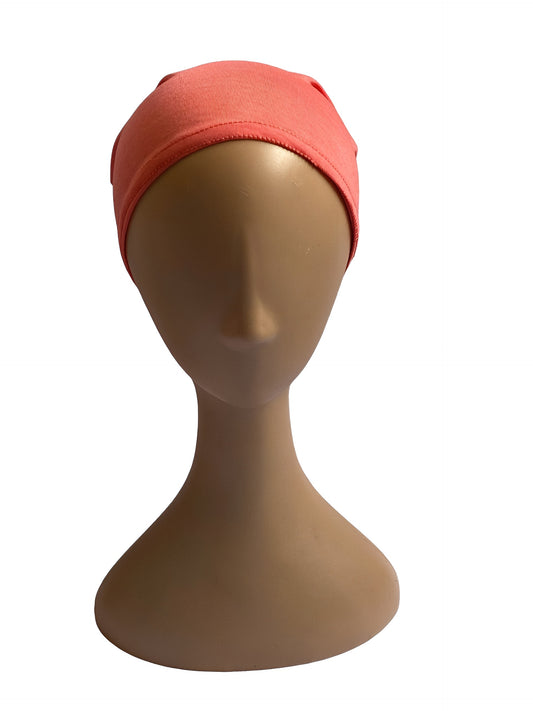 Coral Peach - Hijab Cap