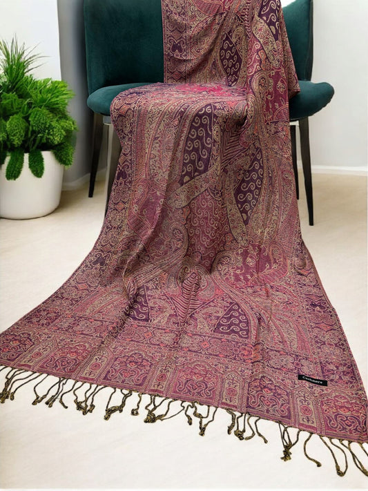 Barbie Pink Purple Two-Tone Pashmina Hijab