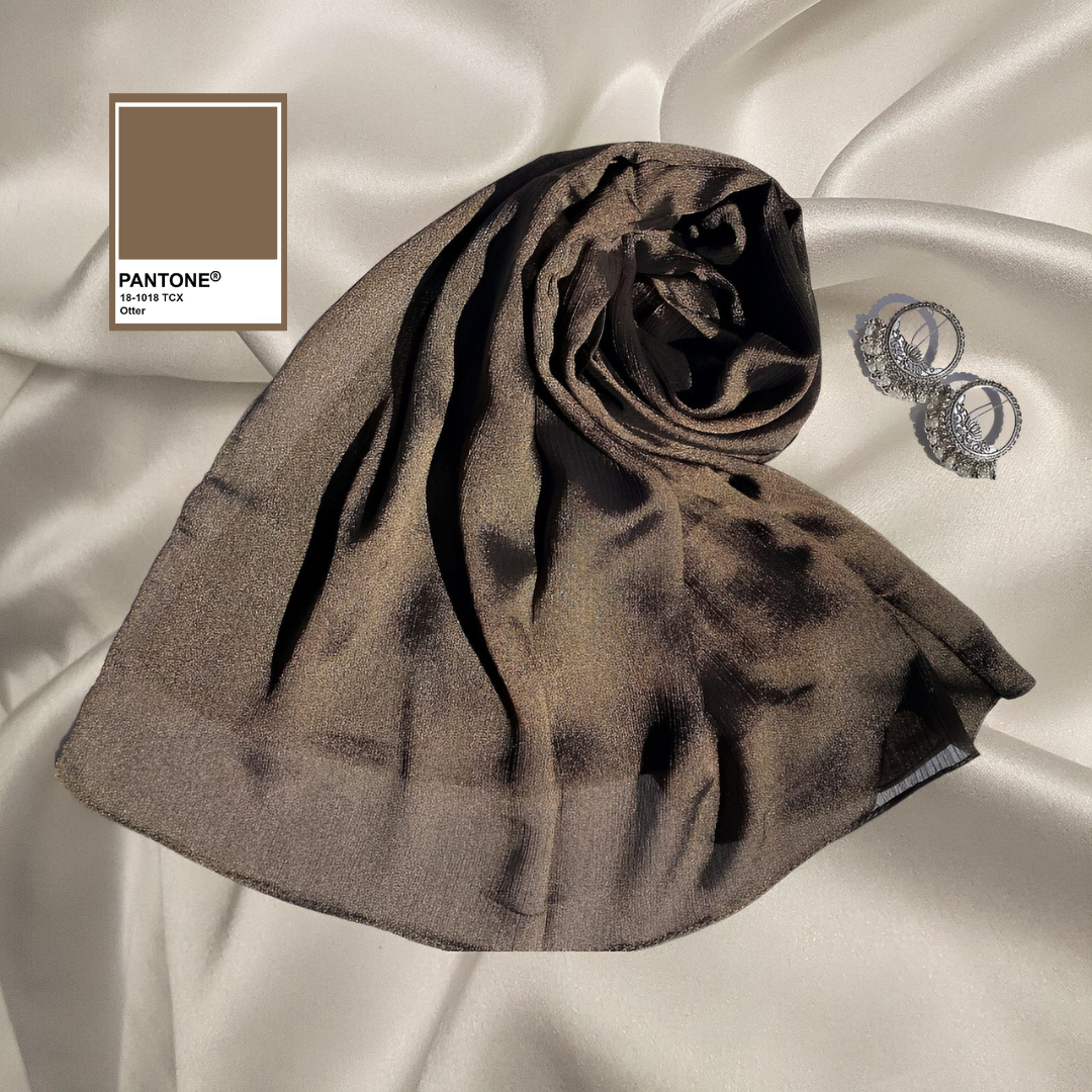 Otter - Crinkle Silk Hijabs