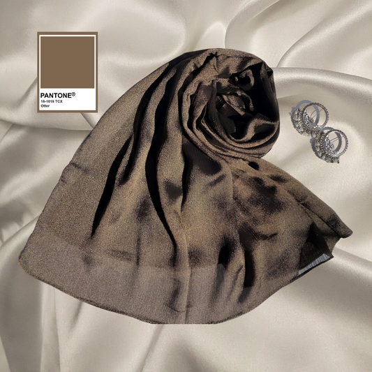 Otter - Crinkle Silk Hijabs