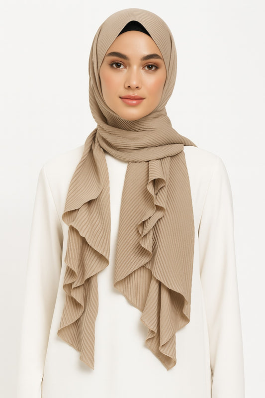 Coffee Brown - Crumpled Hijabs