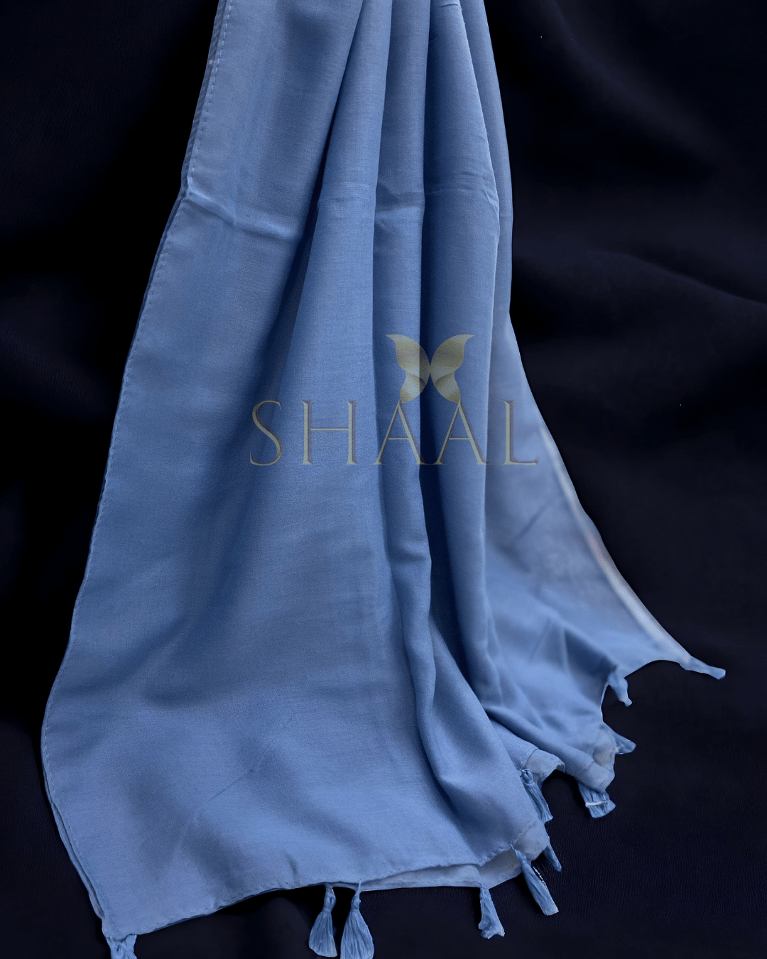 Azure Blue - Lawn Tassel Hijab