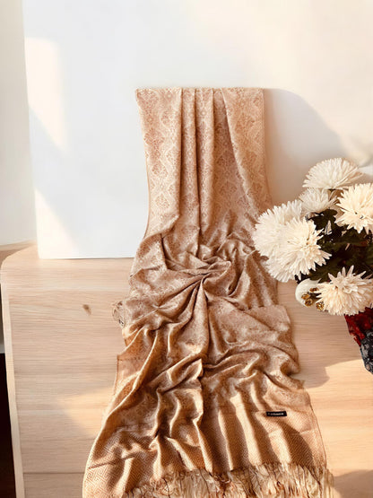 Pale Peach Pashmina Hijab Shaal