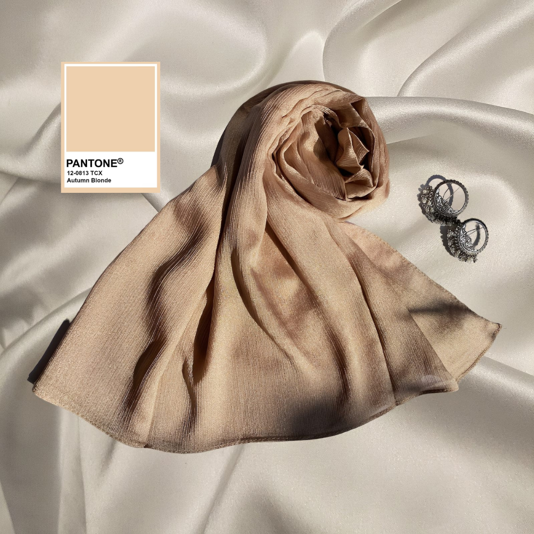 Autumn Blonde - Crinkle Silk Hijabs