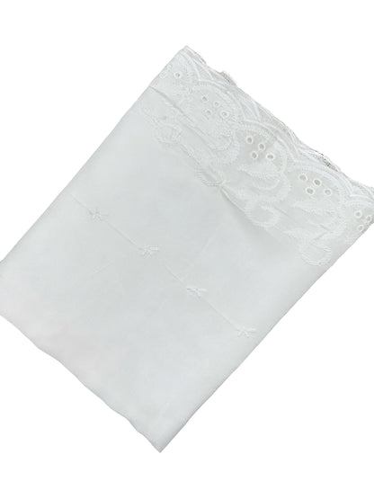 White Cutwork Astillbe Lawn Dupatta