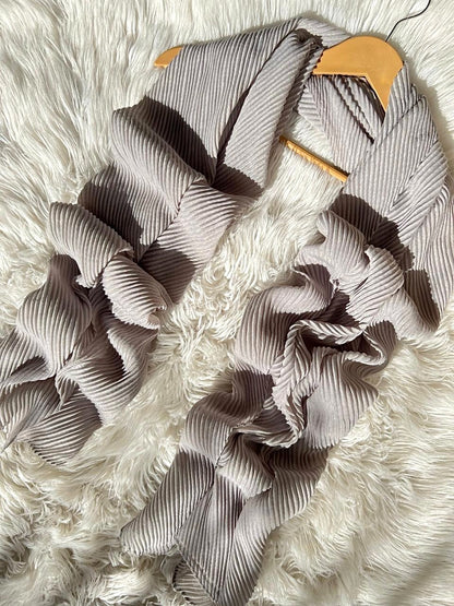 Ashy Grey - Crumpled Hijabs