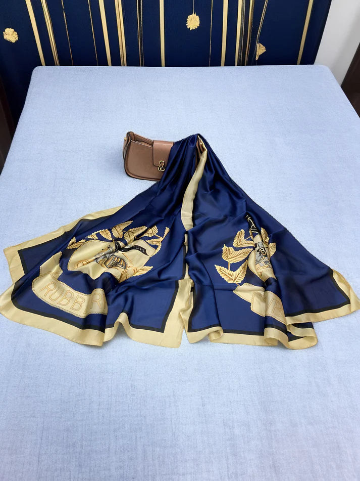 Large Satin Silk Scarf