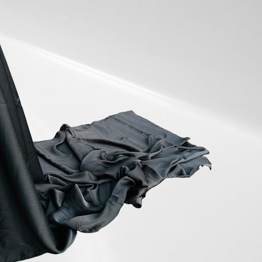 Charcoal Blue - Matte Silk Hijab