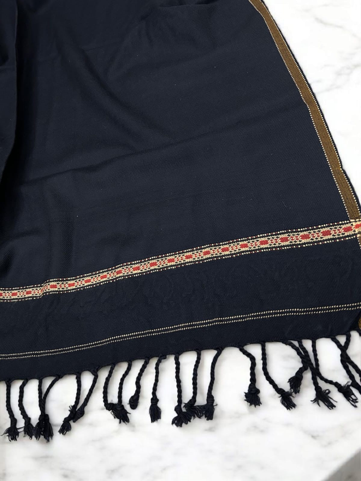 Men’s Winter Shawl - Navy Blue