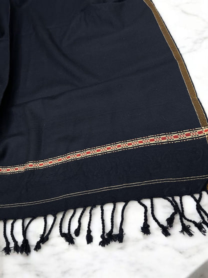 Men’s Winter Shawl - Navy Blue