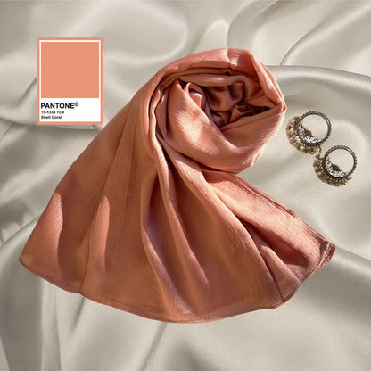 Crinkle Silk Hijabs