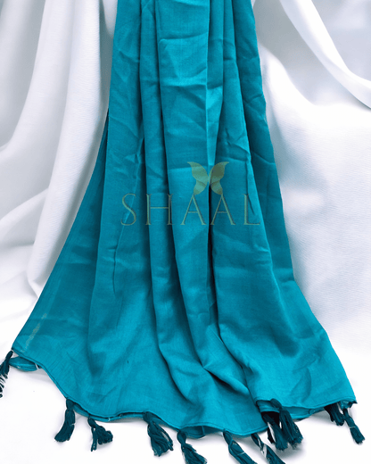 Teal - Lawn Tassel Hijab