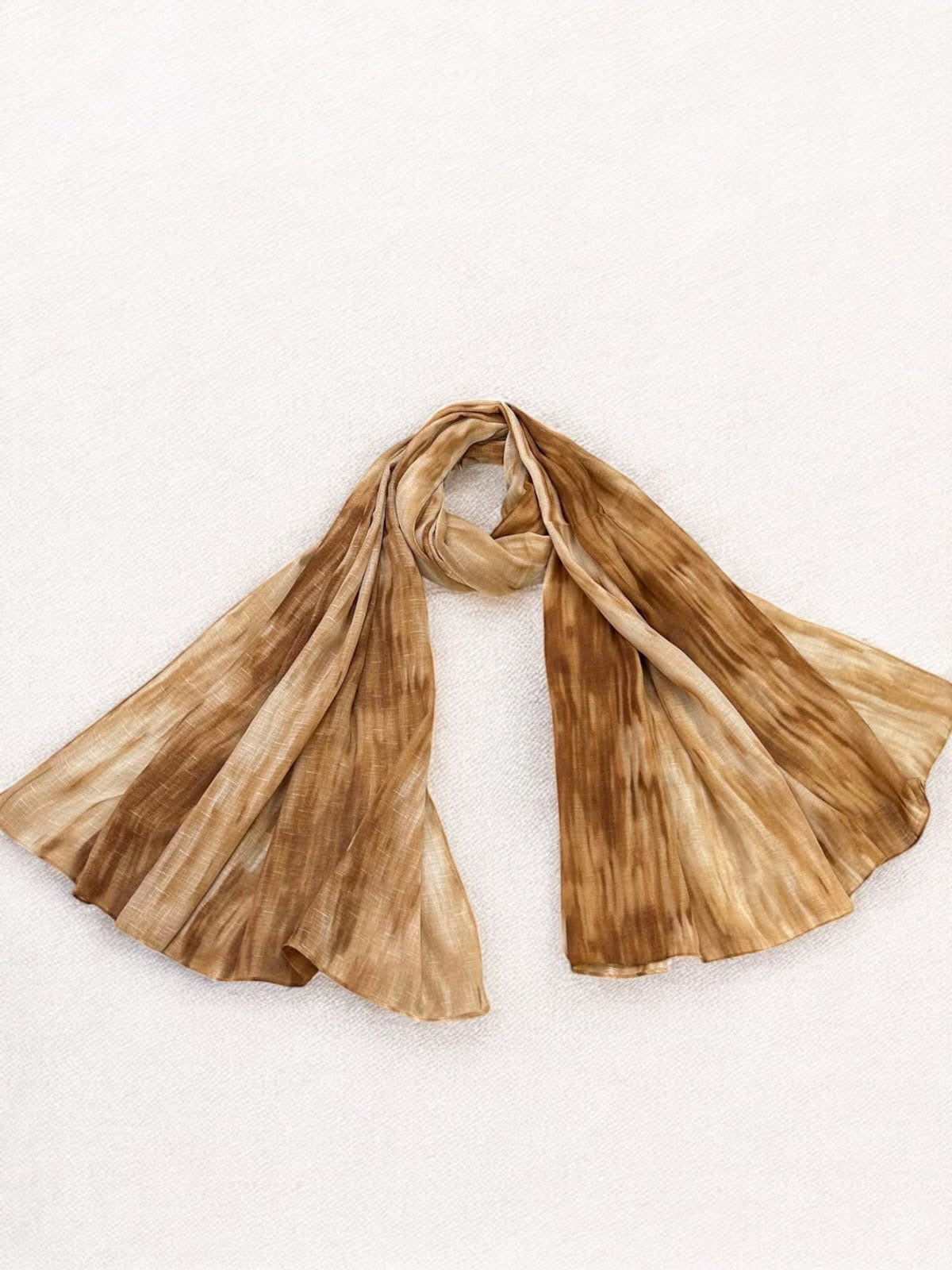 Soil Brown Shaded Printed Modal Hijab