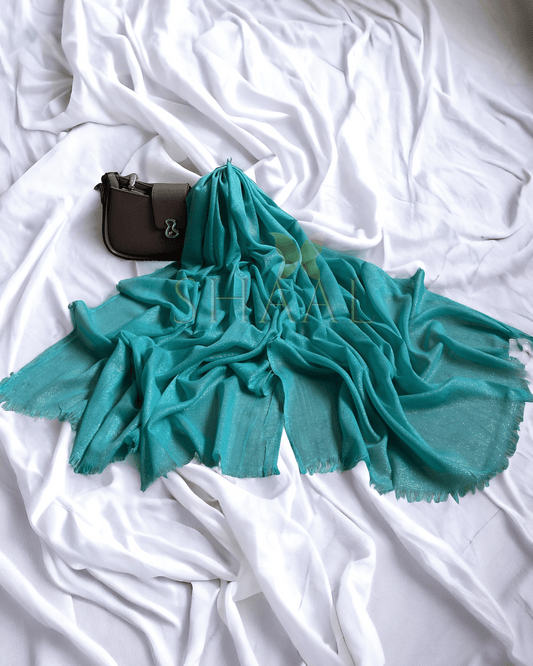 Turquoise blue- Goldline Fancy Hijab