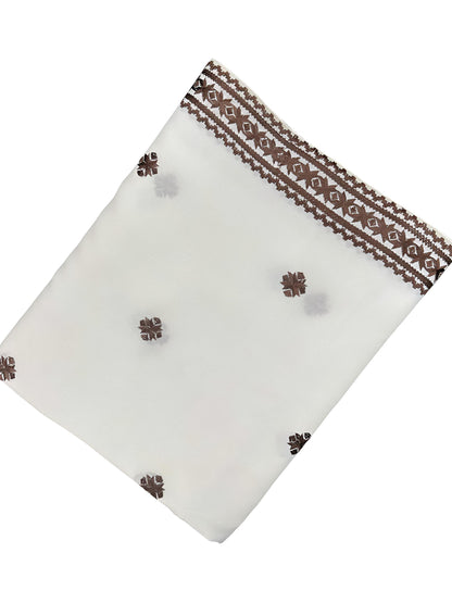 White Brown Double Cross Shaal