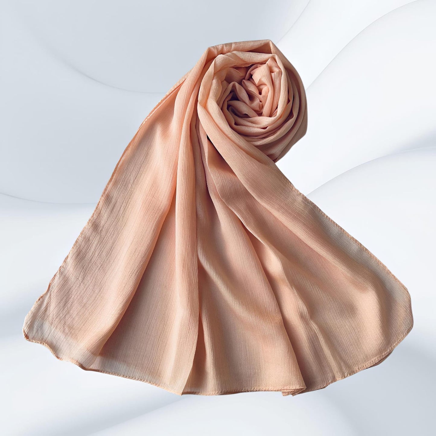 Warm Vanilla - Crinkle Silk Hijabs