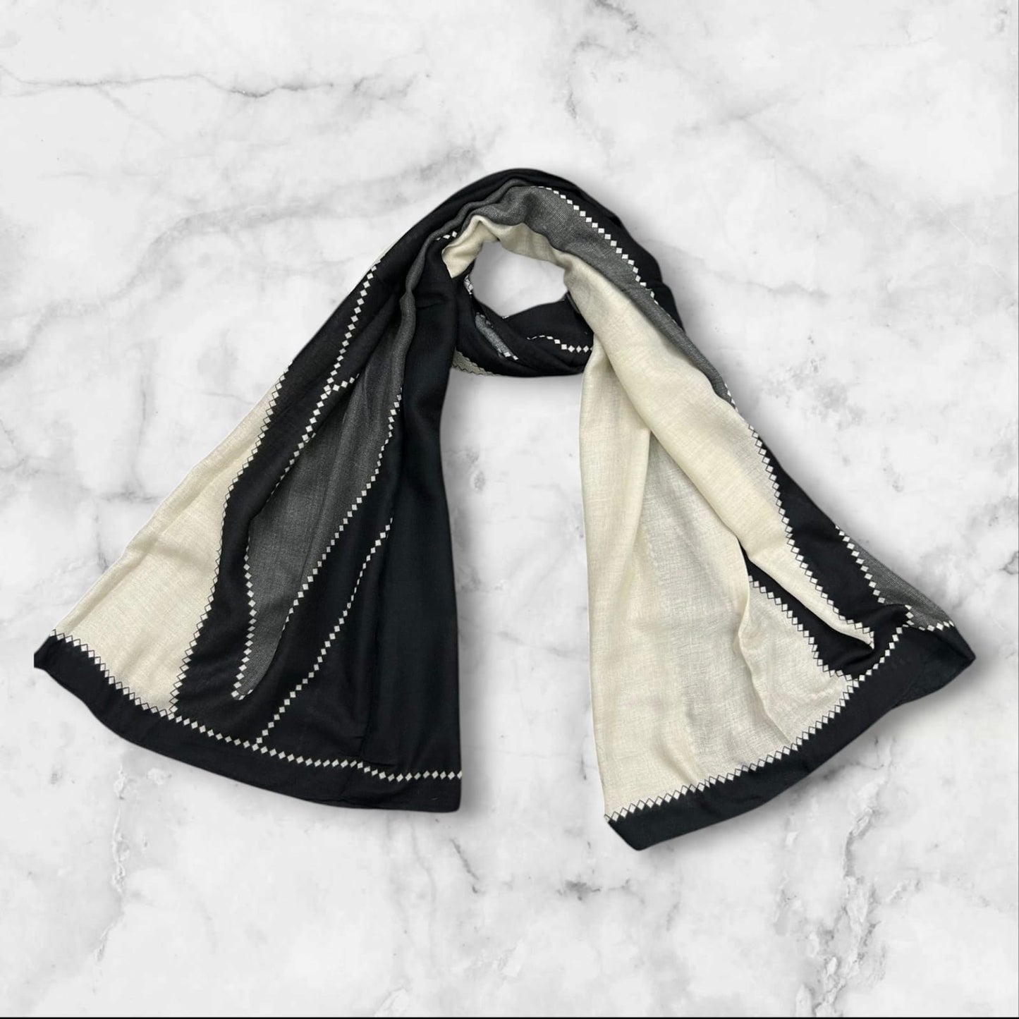 Green Diamonds Printed Modal Hijab