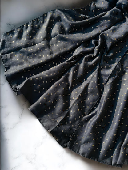 Midnight Blue Rose Sequence Hijab