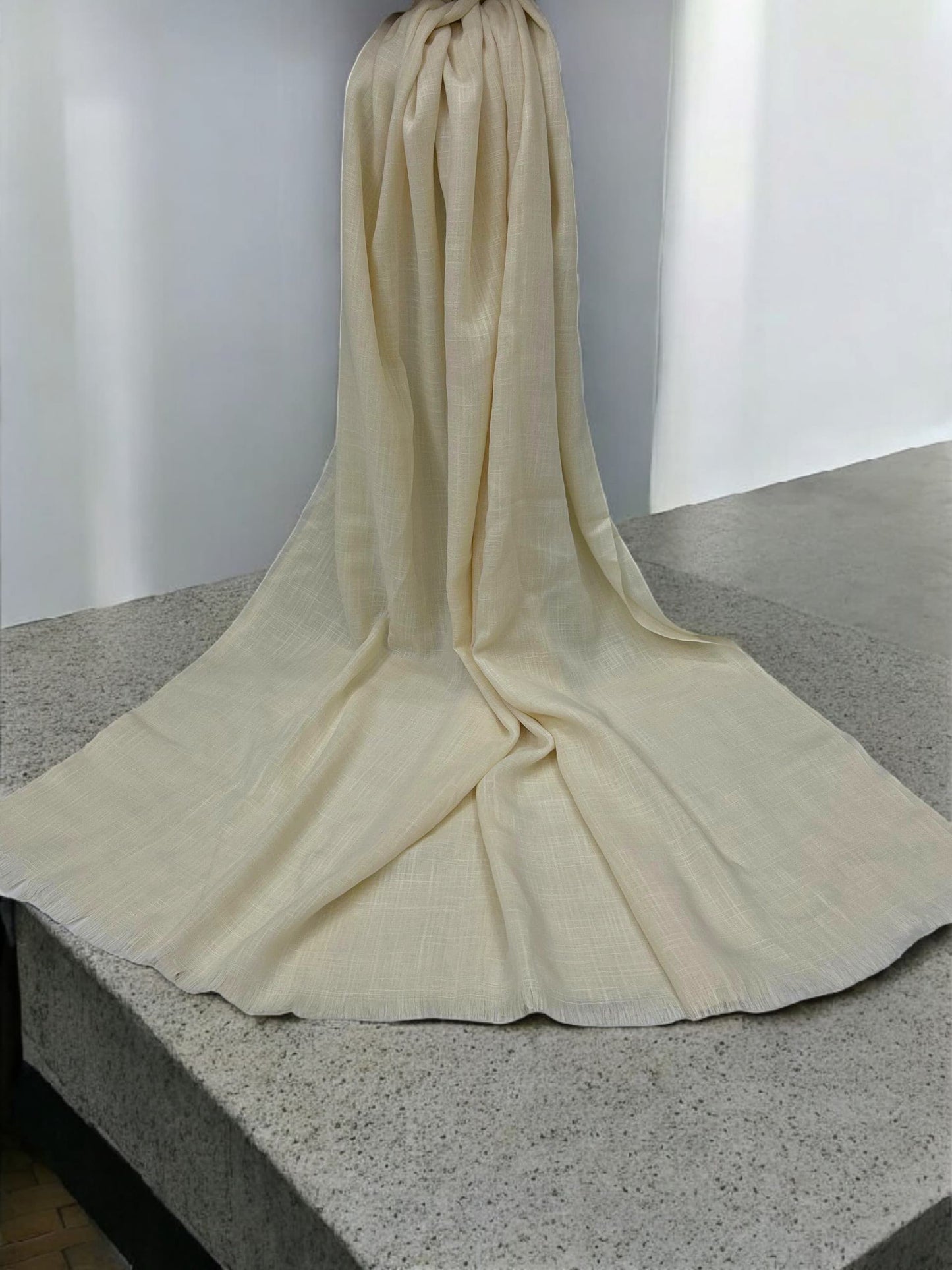 Parchment White - Extra Large Turkish Lawn Hijab