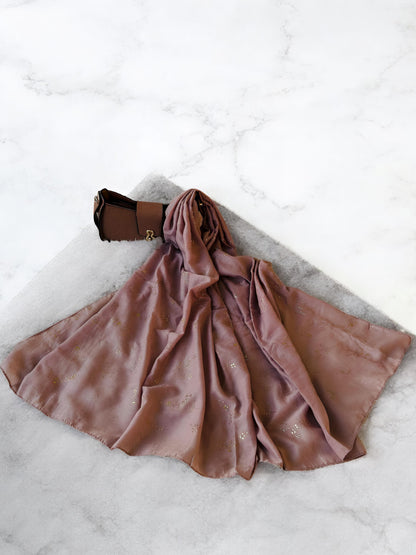 Dusty Rose Sparkle Sequence Hijab