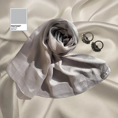 Crinkle Silk Hijabs