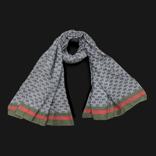Blue Burberry Printed Lawn Hijab