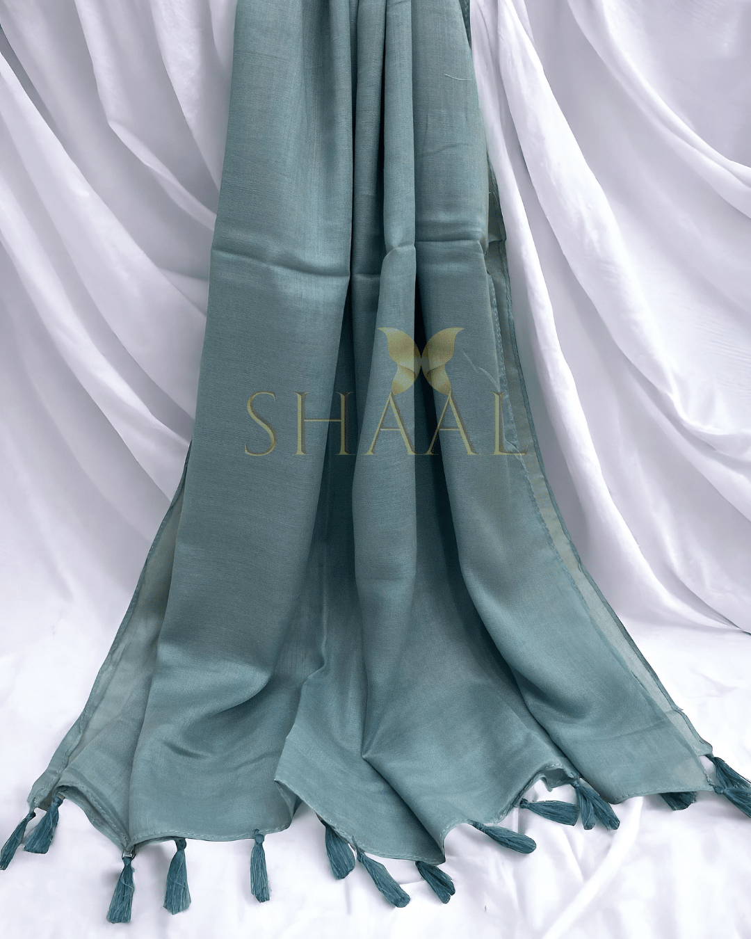 Baby Blue - Lawn Tassel Hijab